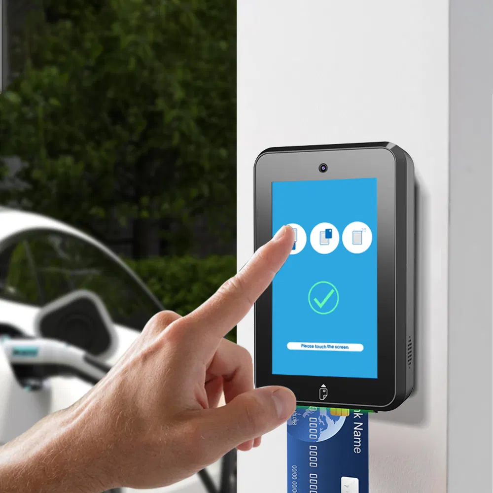 Ik08 IP65 Android Outdoor Smart NFC Unattended POS Payment Kiosk Terminal with EV Charing Cm30