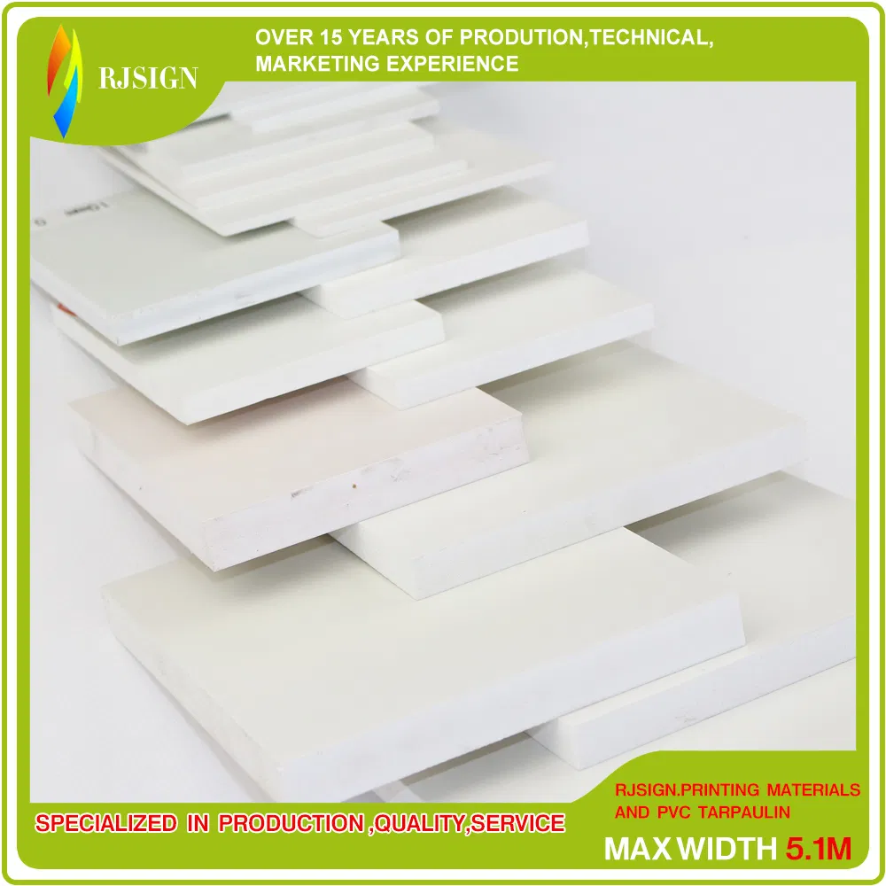 PVC Material A4 White Foam Board China for Digital Printing Press (RJPFB001)