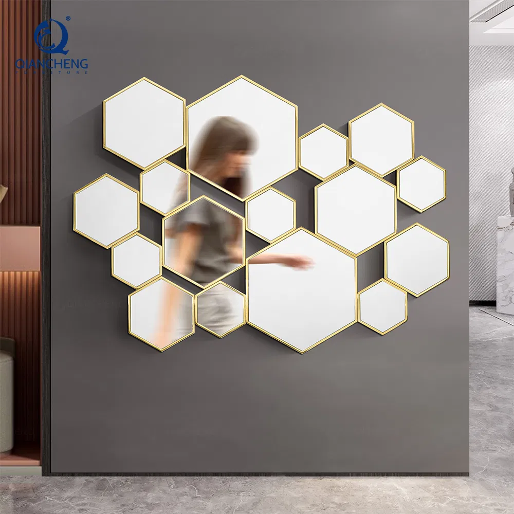 Modern Sideboard Living Room Mirror Furniture Decorative Golden Wall Mirrors
