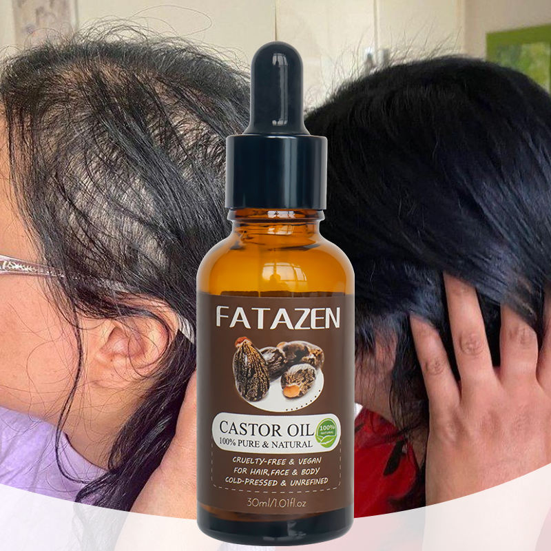 Private Label Natural Organic All Purpose Multifunction Massage Oil Hair Beard Skin Care Strengthen Product Repair Castor Oil