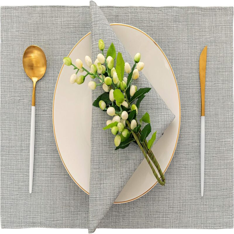 Elegant Spill-Resistant Table Mats for Upscale Dining Decor