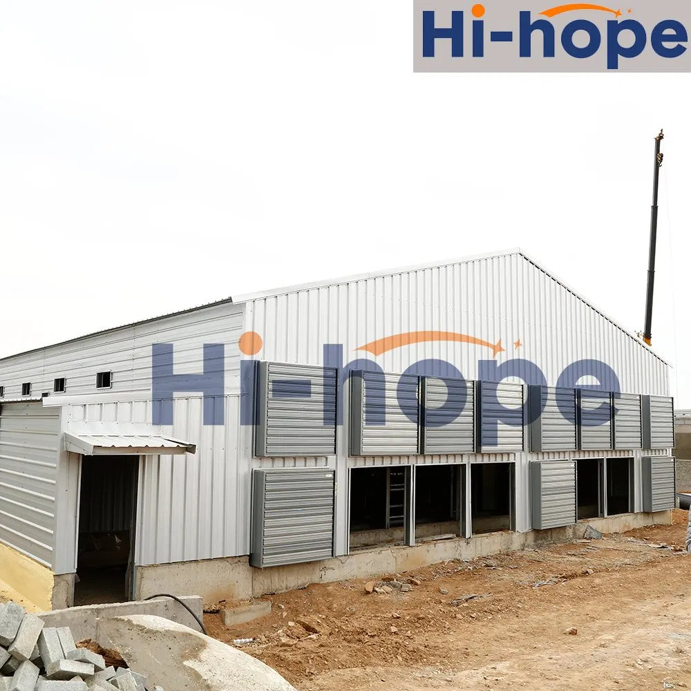 Eco-Conscious Steel Poultry House with Thermal Insulation and Weather Resistant Galvanized Materials