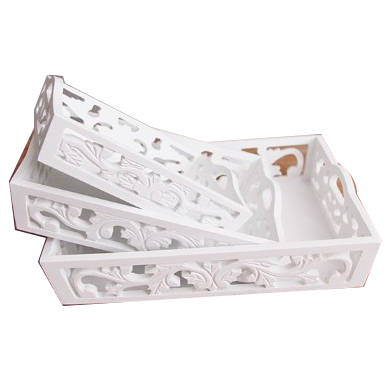 Wood Tray with Rustic Style