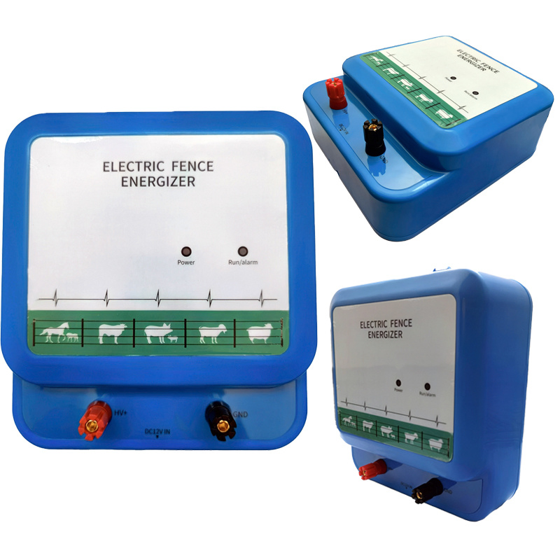 Solar Energy Pulse Output 3-7 Joules Electric Fence Pasture Electric Fence Energizer Farm Breeding Complete Set of High Voltage Power Grid System