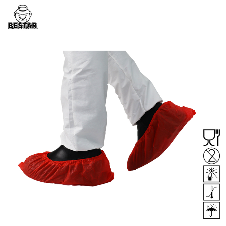 CE Cat I, ISO 9001: 2015 White, Red, Blue, Yellow etc Disposable Overshoe