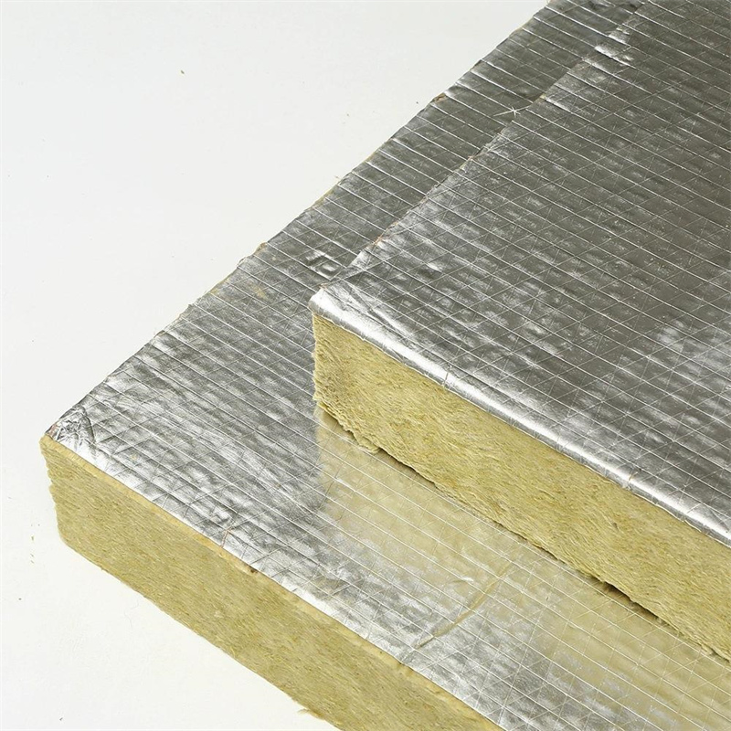CE, ISO Certification Rockwool Board with Aluminum Foil Facing Insulation Material