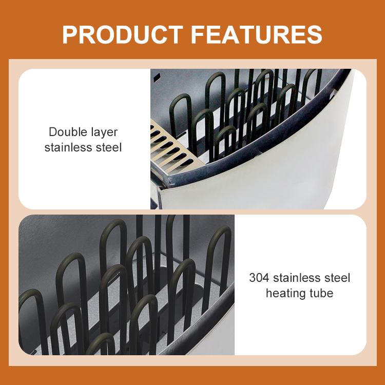 Нагреватель для сауны сухого пара 3-36 кВт из нержавеющей стали