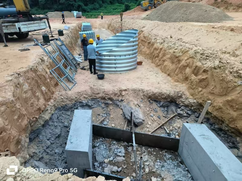 Large Diameter Galvanized Corrugated Steel Culvert Pipe Road Culverts