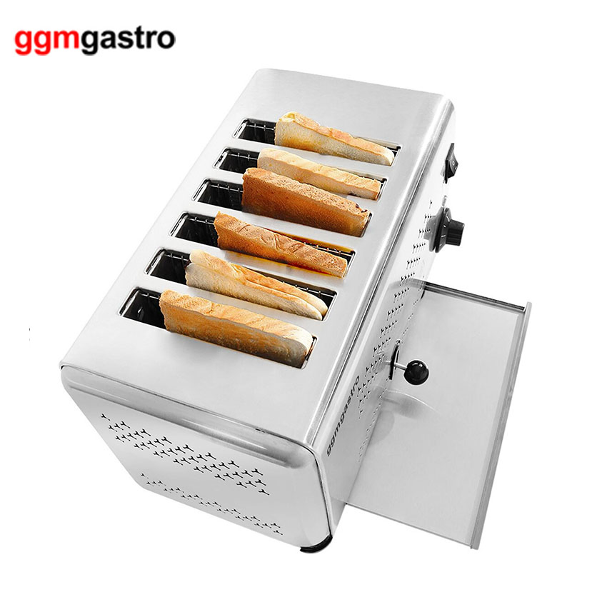 Electric 6 Slice Automatic Commercial Bread Toaster (toet6)