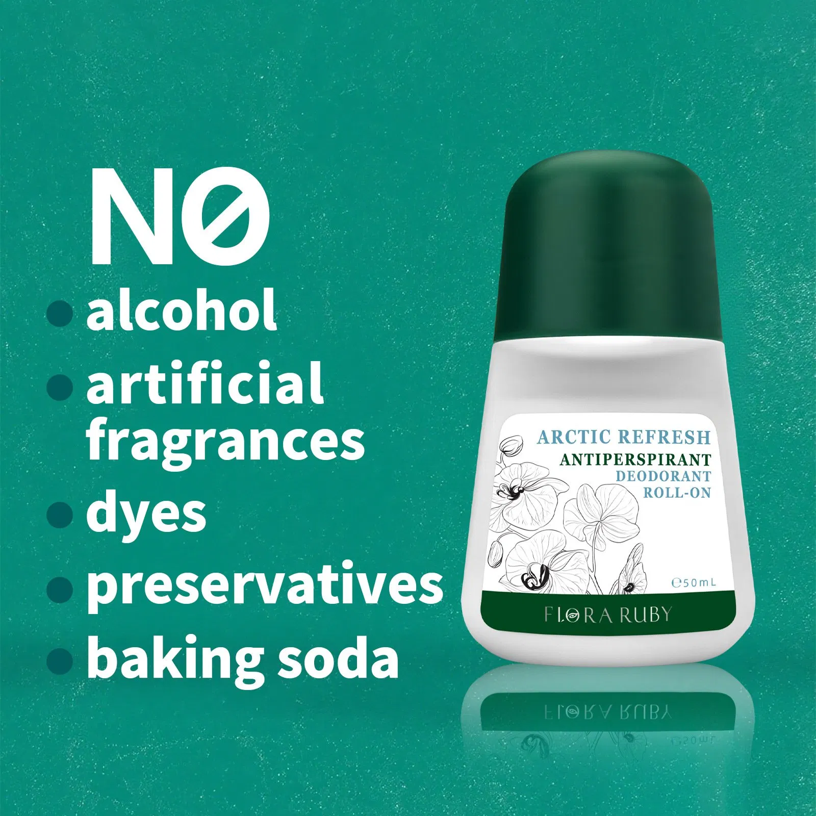 Refreshing Aluminum-Free Deodorant with Gentle Organic Pearl Beads Formula