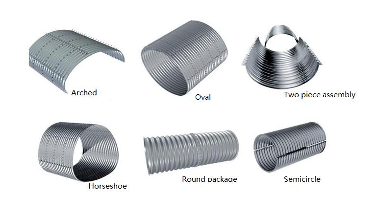 Assemble Galvanized Corrugated Metal Steel Pipe Arch Culvert Pipe