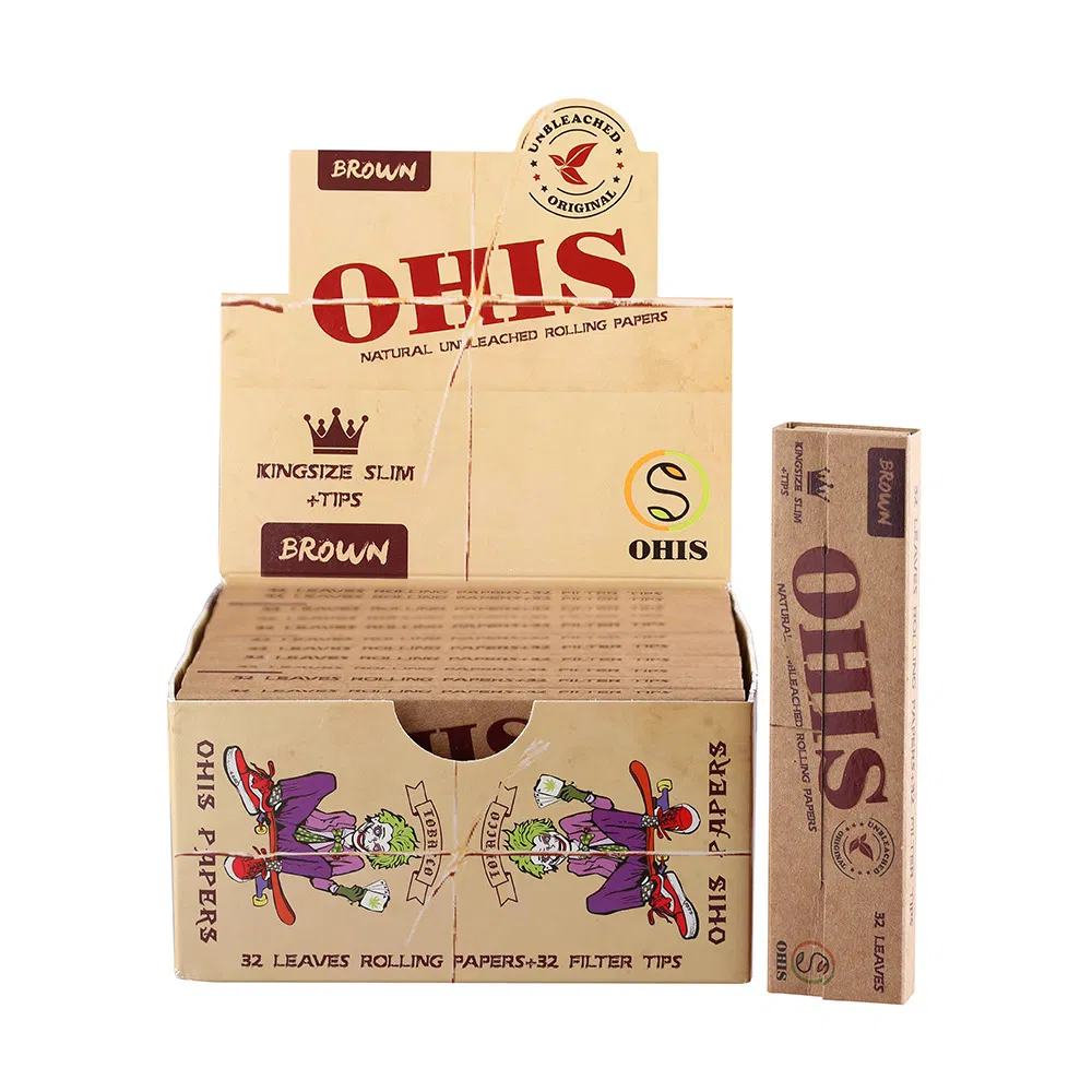 Custom Brand Top Rolling Paper Factory Tobacco Cigarette Paper Smoking Accessories