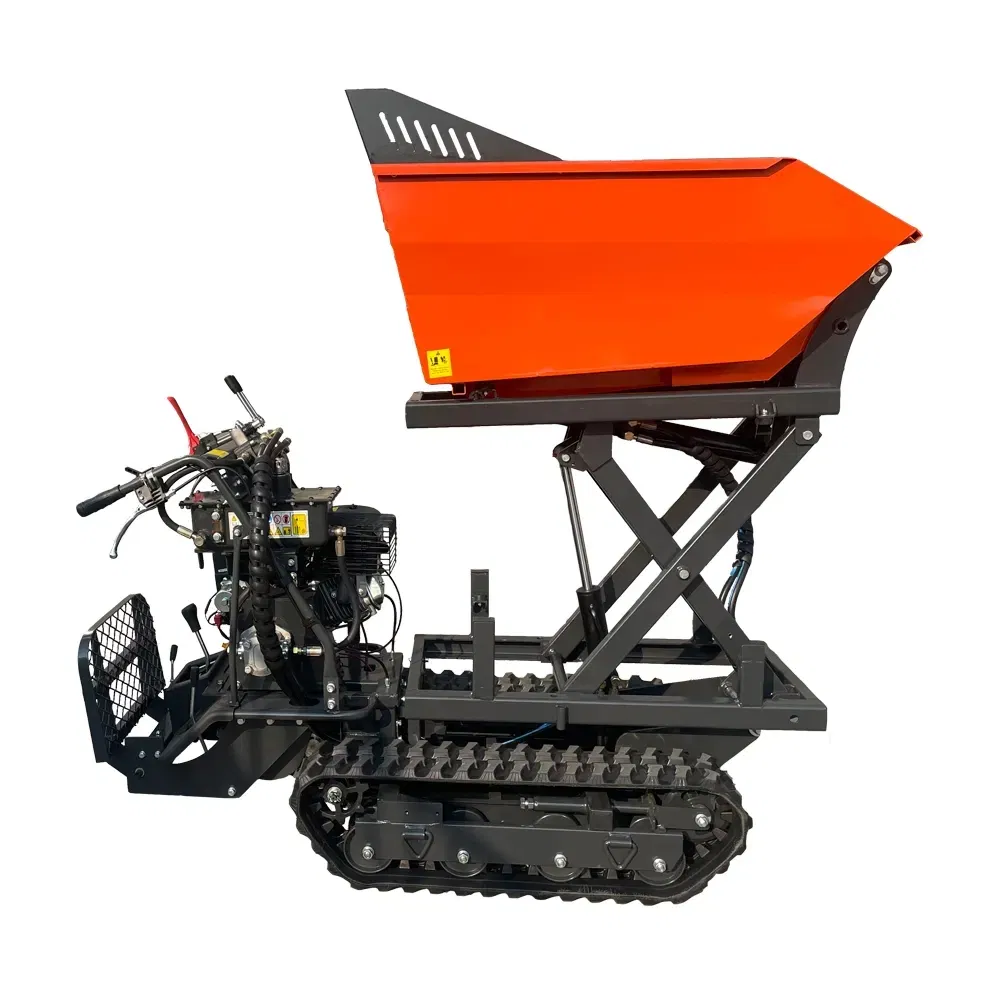 Multifunctional Mini Track Dumper All-Terrain 500kg Payload Wheelbarrow Power Concrete Buggy/Dumper