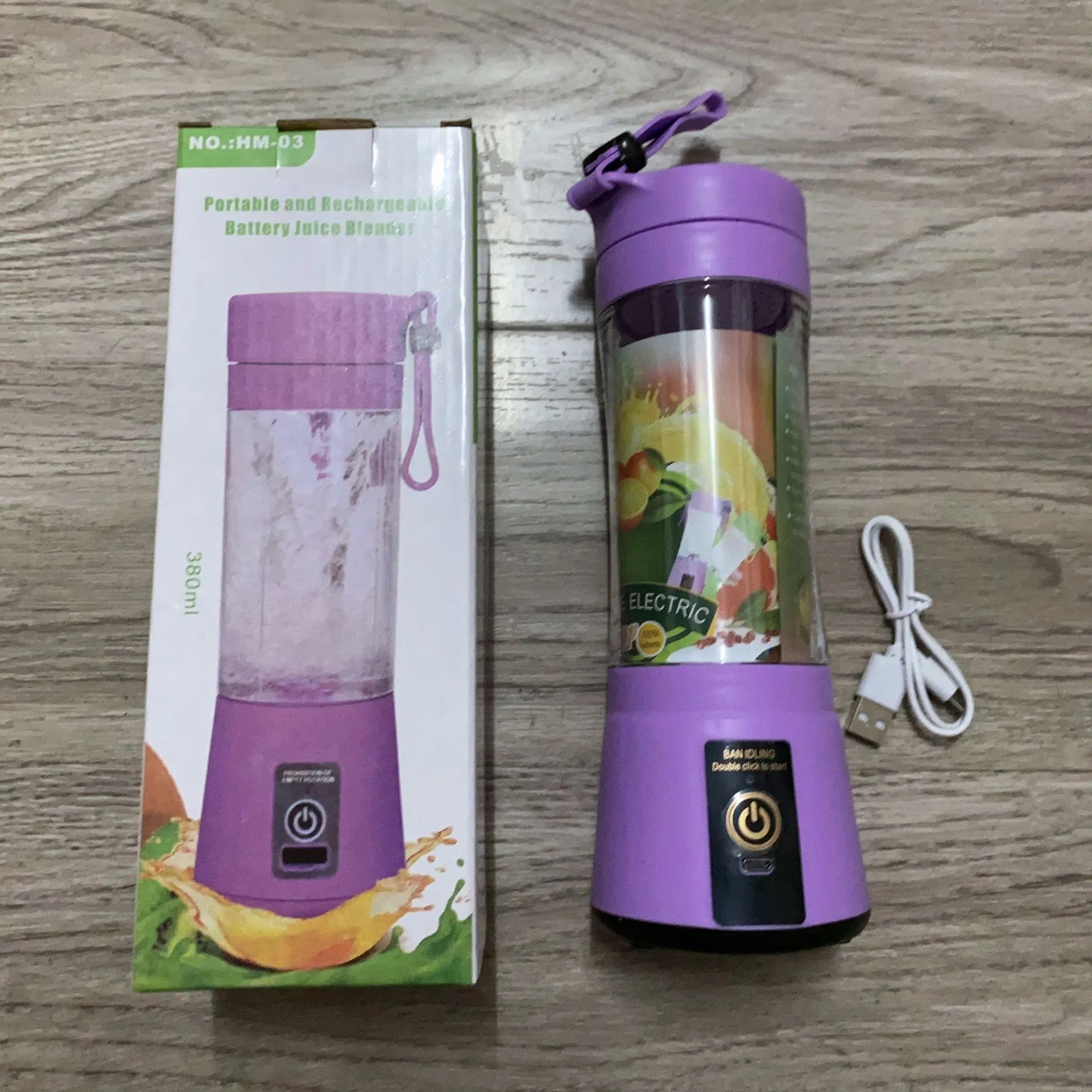 380ml Factory Wholesale Mini Fresh Juice Juicer Fruit Mixer Bottle Portable Blenders