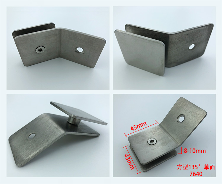 Bathroom Glass Shelf Clamp 90 Degree