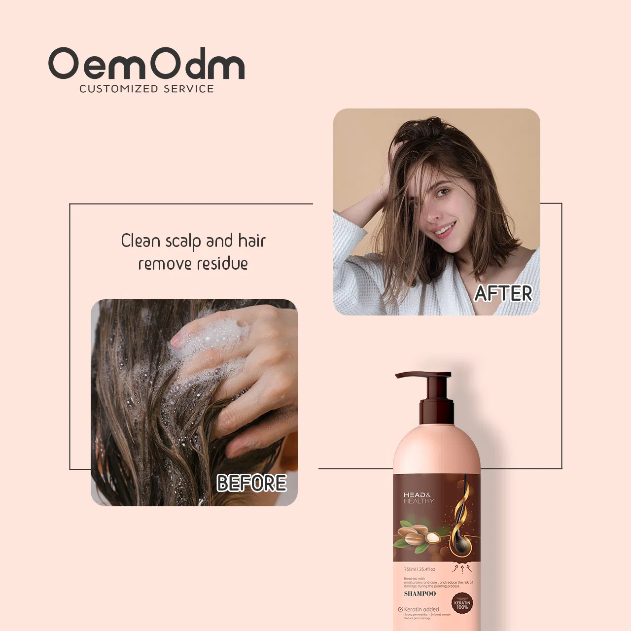 Hydrating Hair Growth Shampoo with Collagen for Daily Care