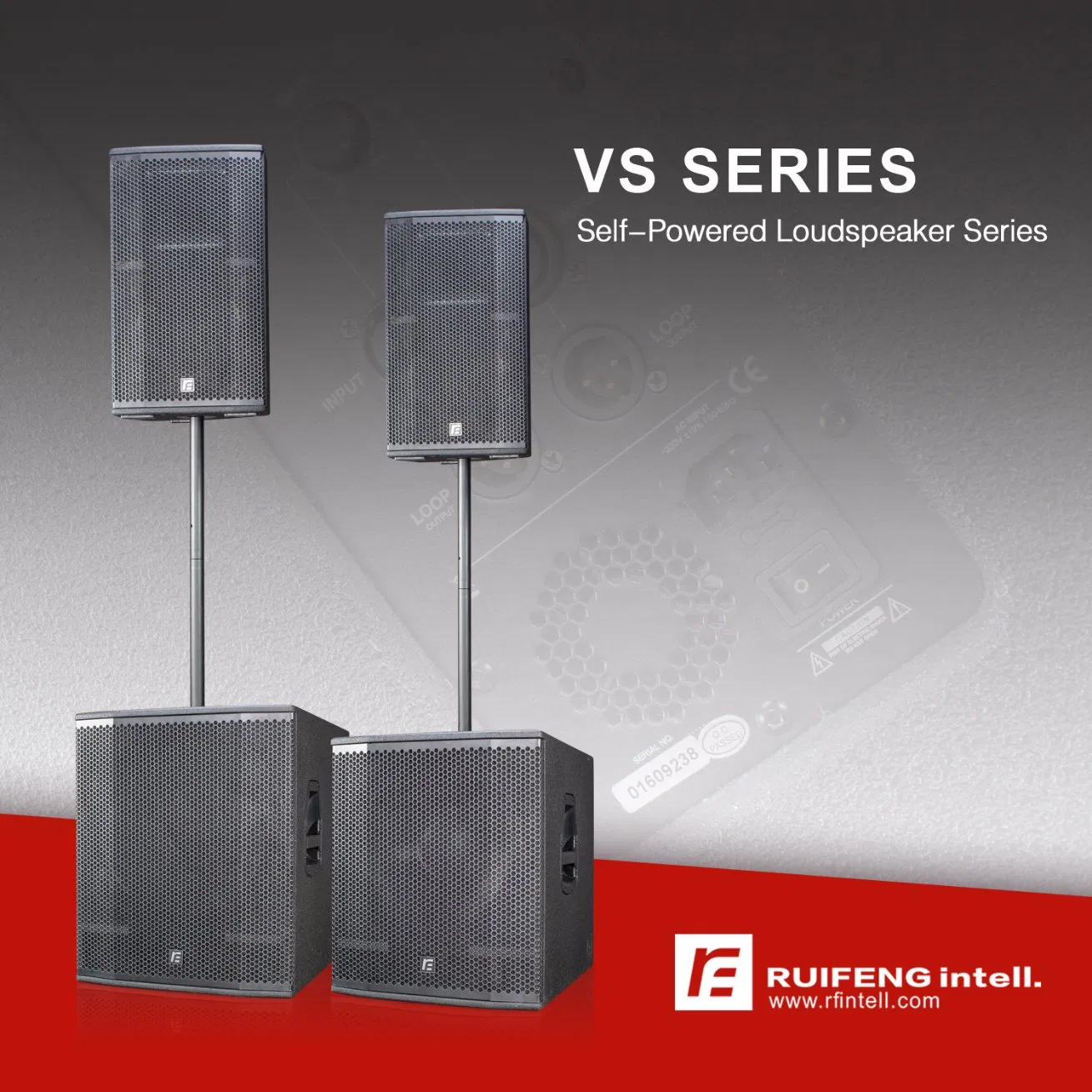 PRO Audio Home Theater Active Amplifier Speaker PA Sound System Powered Speaker