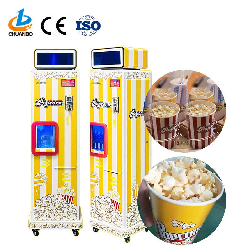 Intelligent Sweet Popcorn Maker Full Automatic Popcorn Vending Machine