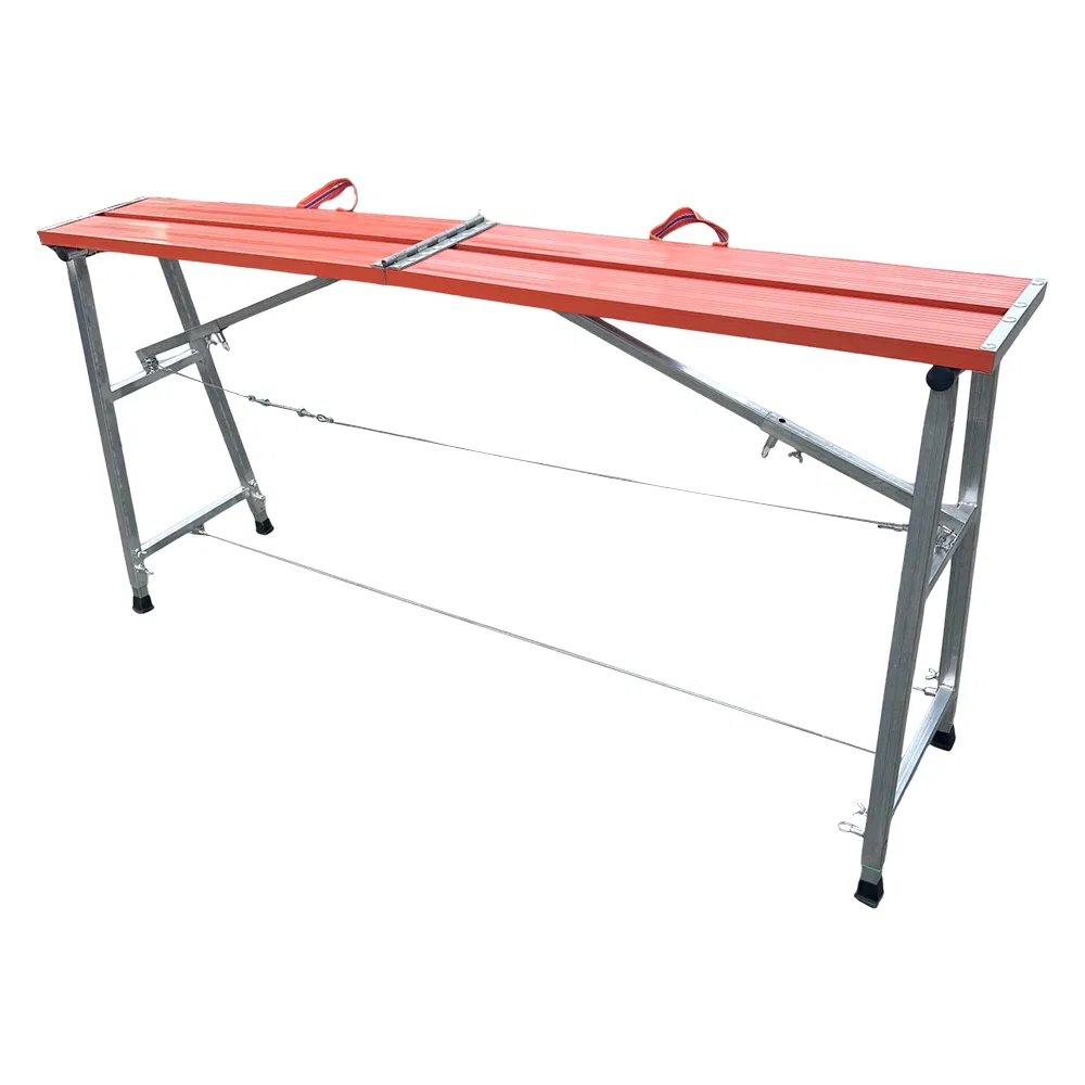 Drywall Painting Step Aluminum Ladder Adjustable Height for Portable Scaffolding Work Platform