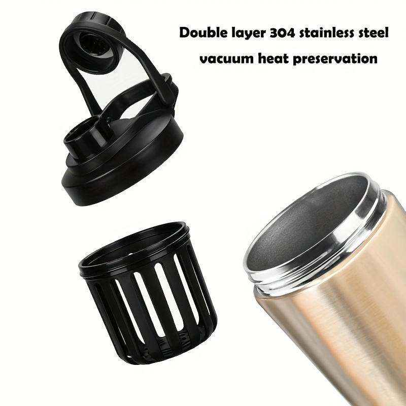 Протеиновый шейкер 24 унции, сталь, с кастомизацией