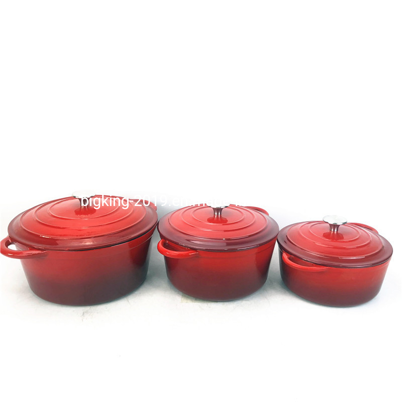 Cast Iron Kitchenware Casserole Enameled Colored Cast Iron Cookware