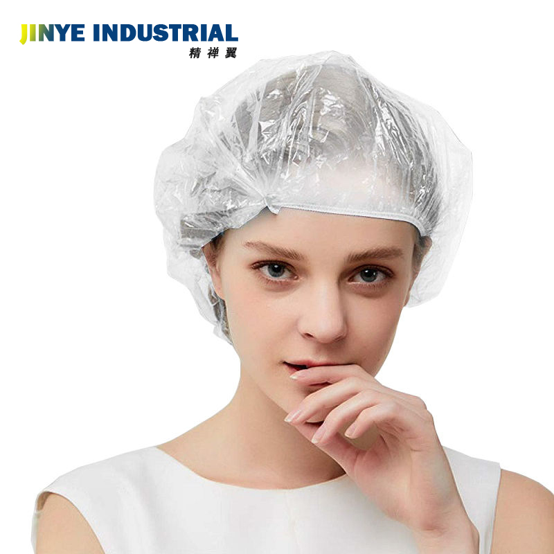 Disposable Plastic Shower Caps Hair Cover for Hotels
