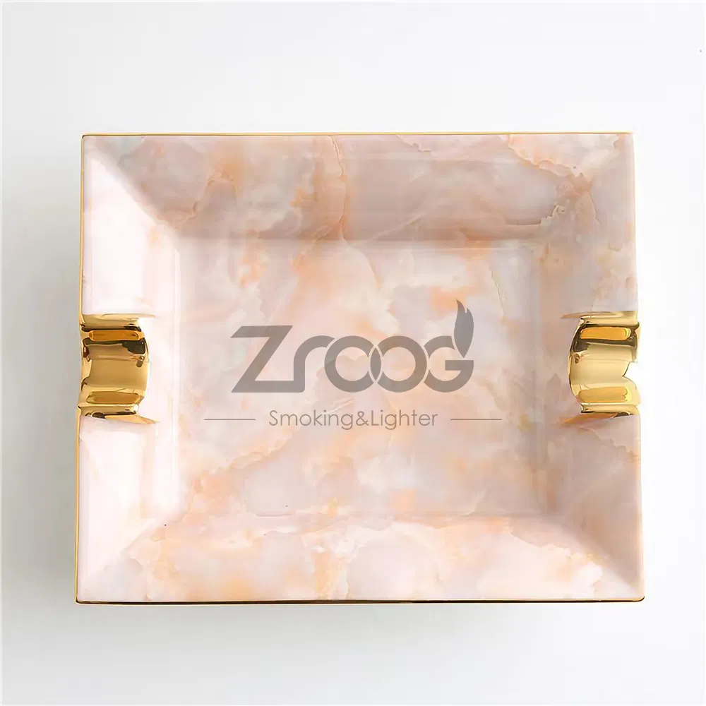 Cigar Ashtray Large Ceramic Cigarettes Ash Tray for Men Travel Indoor Outdoor