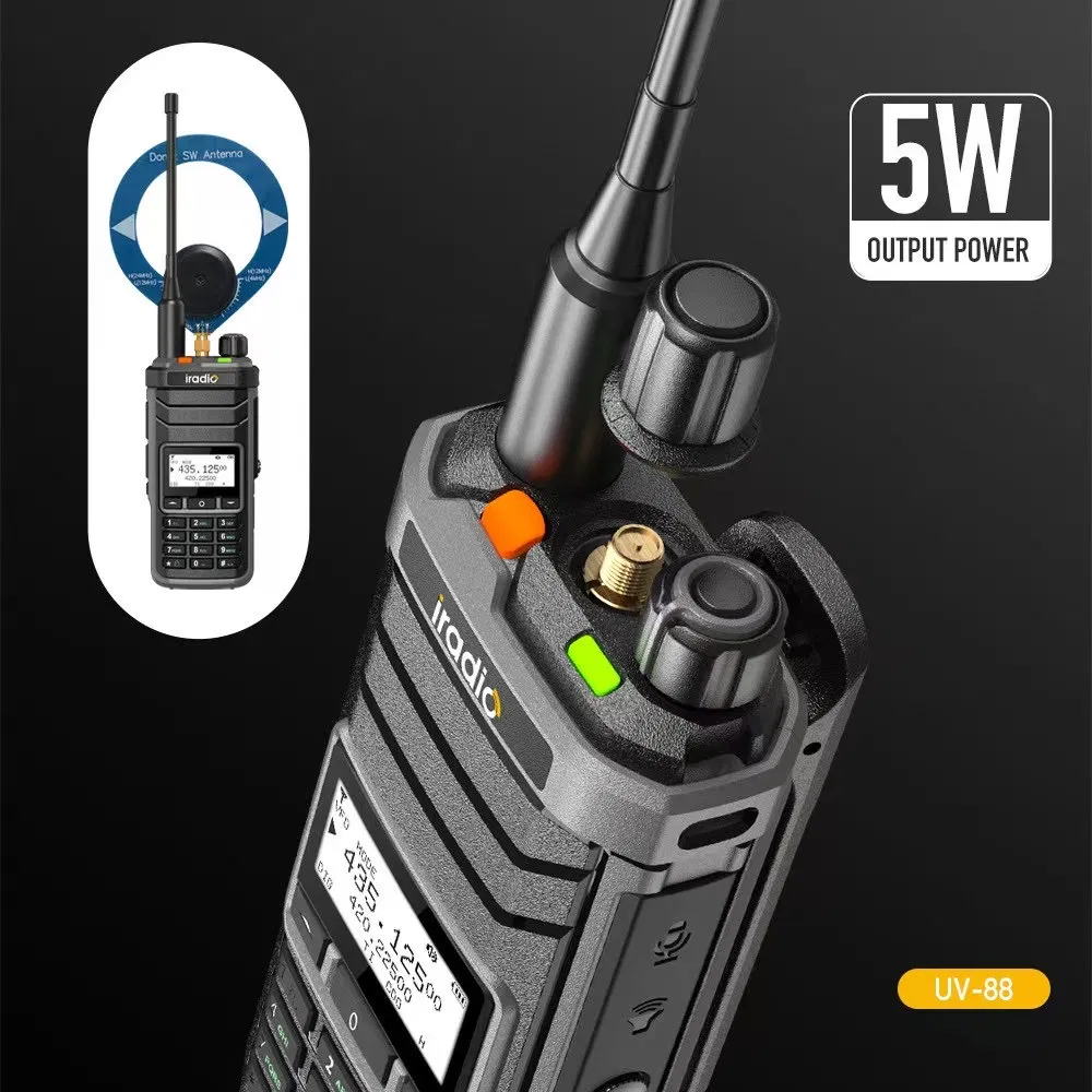 Hot Sale Iradio UV88 Analog Radio 5W Power Ham Radio Walkie Talkie Functional