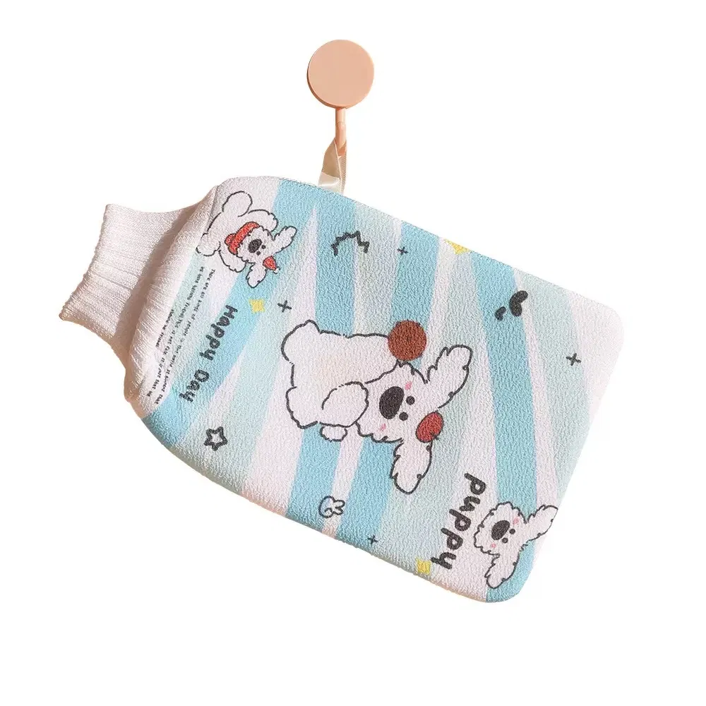 Manufacturers Wholesale Customizable Cartoon Household Exfoliating Bath Gloves