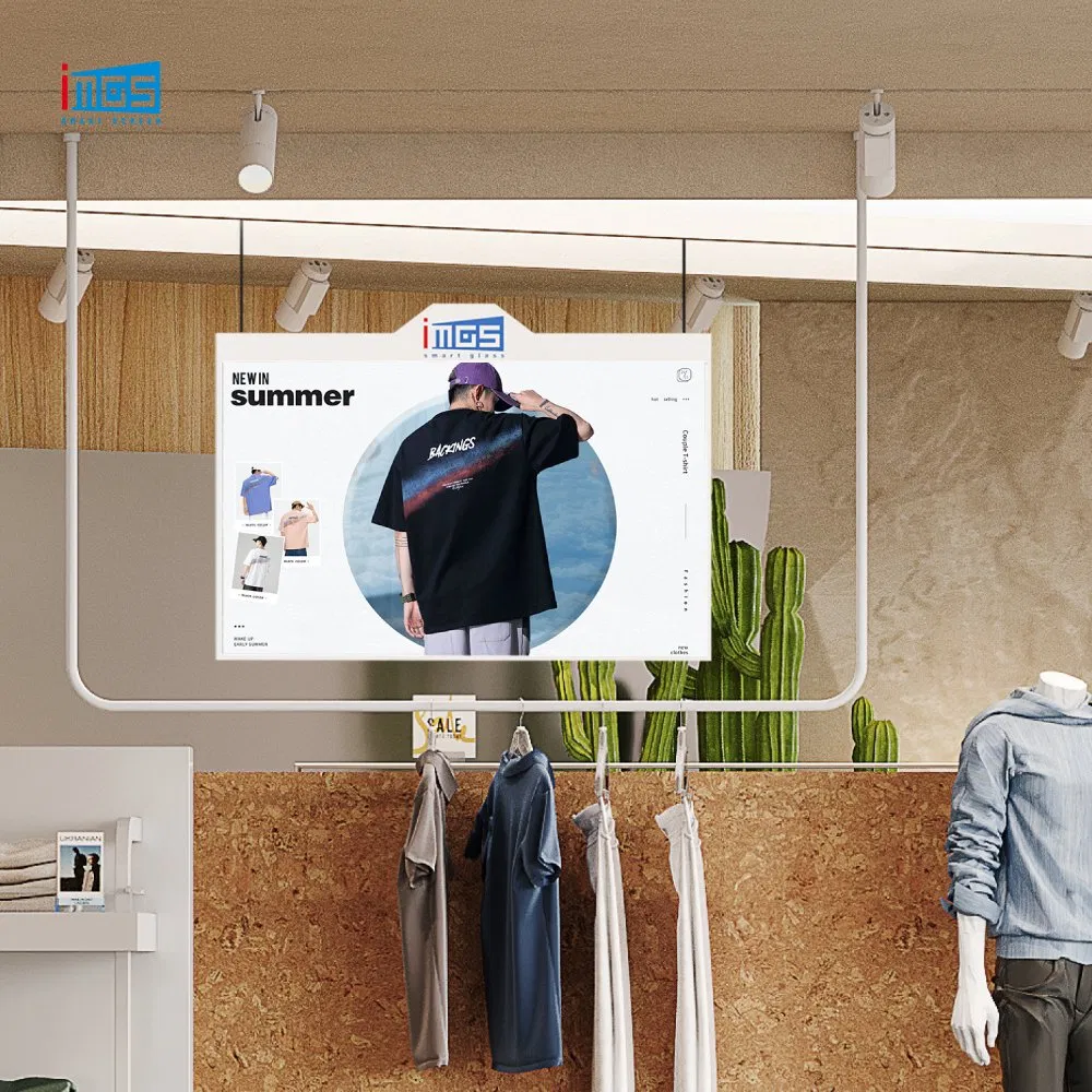 43-дюймовый двусторонний рекламный экран для помещений