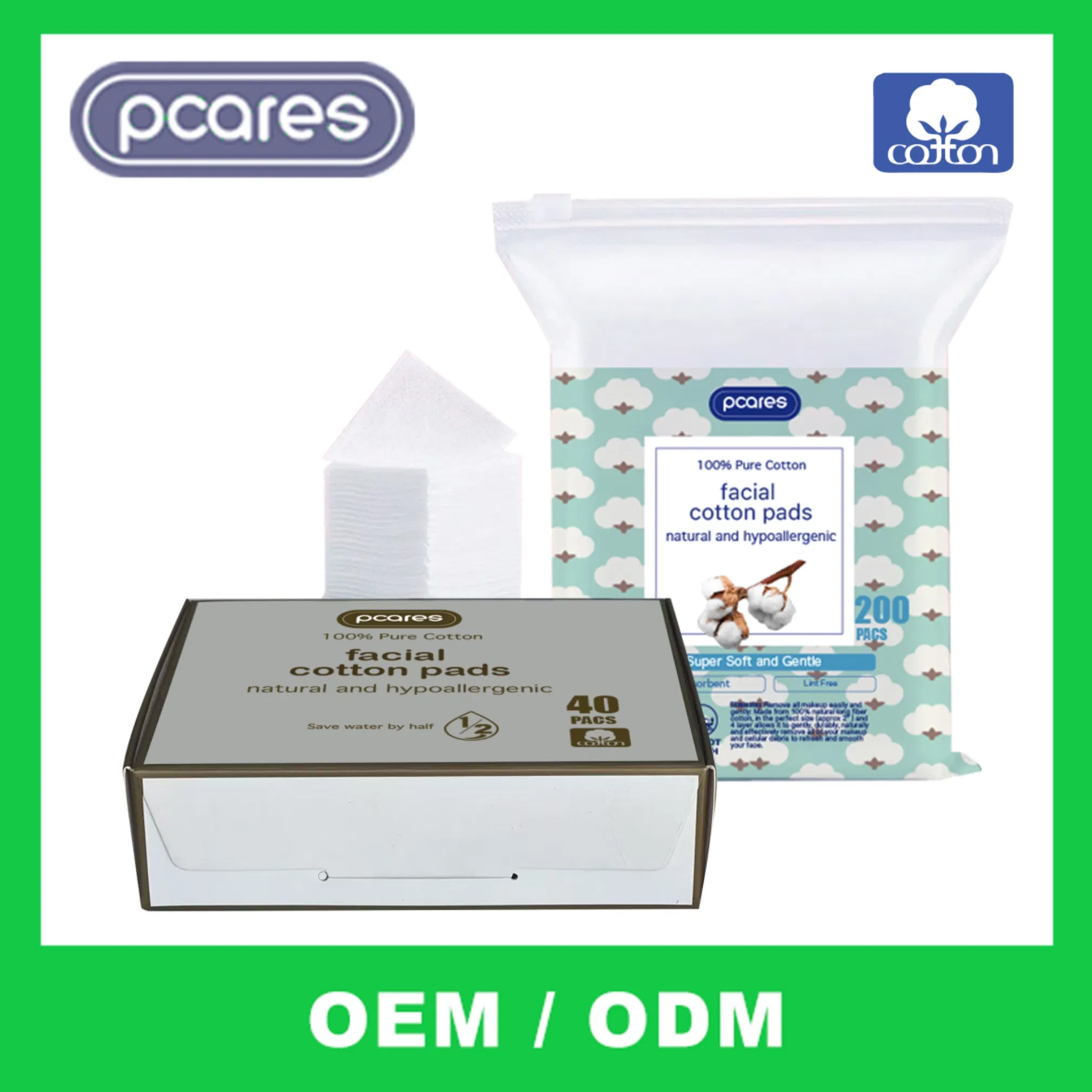 Luxurious Organic Cotton Facial Pads for Makeup Removal