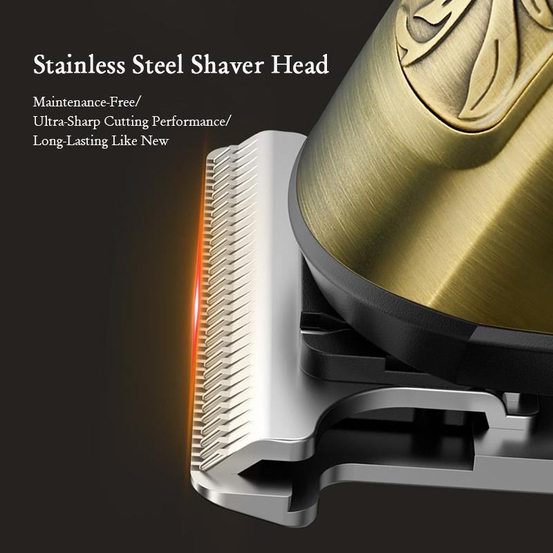 USB Rechargeable Hair Clipper Kit with LED Display