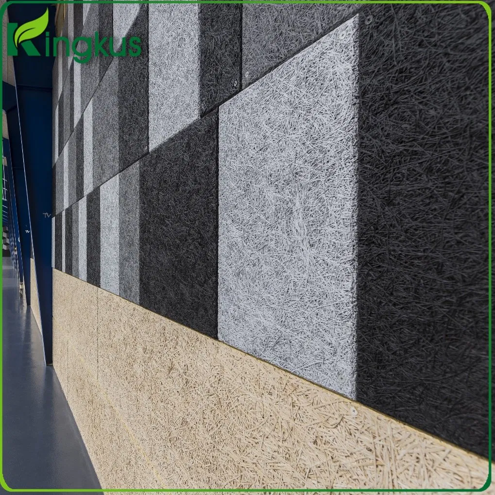 25mm Hexagon Wood Wool Acoustic Panel Wood Cement Board