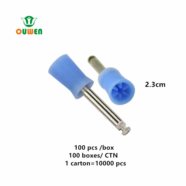 Ouwen Manufacture N-B-1 Six Pages Blue Hard Dental Prophy Polishing Cup