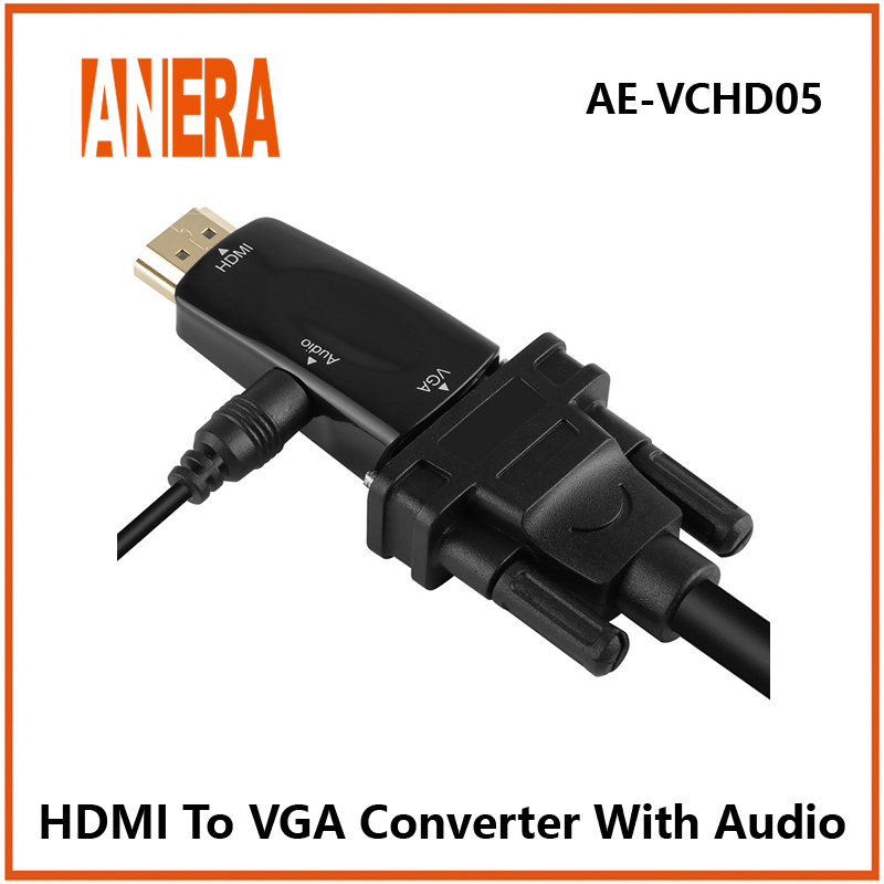 Конвертер HDMI в VGA с аудио Anera