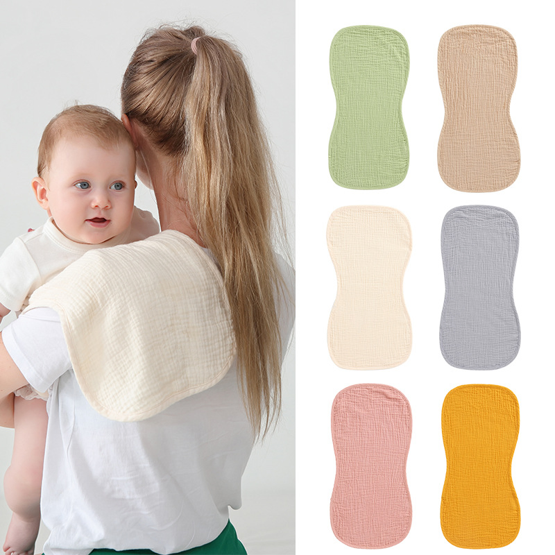 Newborn Baby Anti-Spit Milk Saliva Towel Cotton Gauze Waterproof Baby Bib