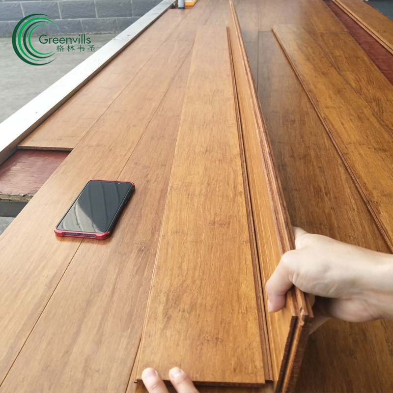 Бамбуковый паркет Click System, 14 мм, угольный