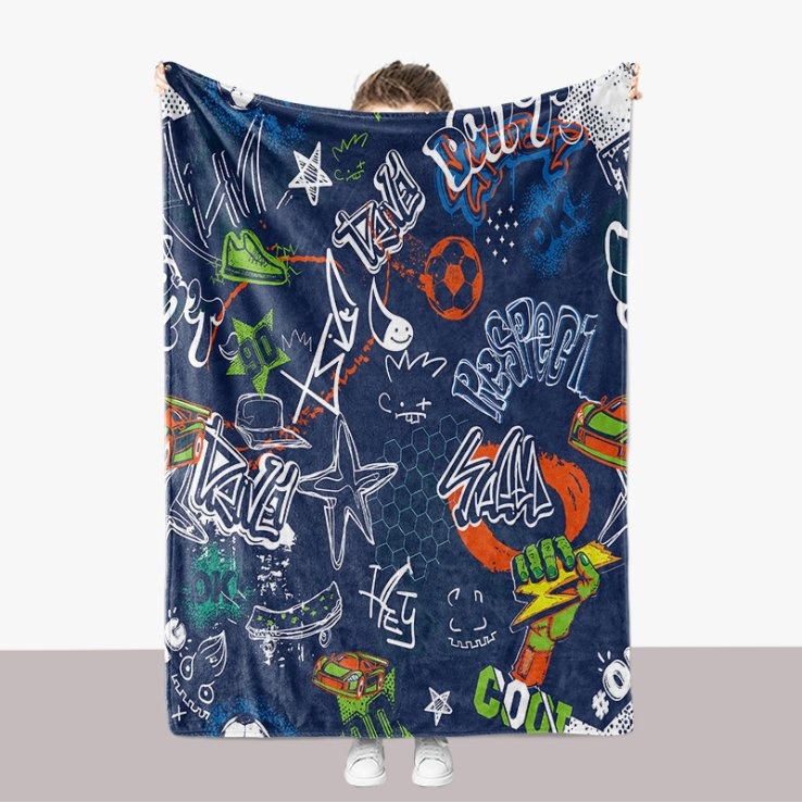 Custom Photo Blanket Warm Luxury Sherpa Custom Blanket Printing