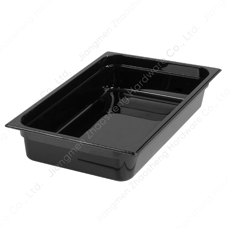 Black Polycarbonate Food Pan Deep Gn Gastronorm Trays Plastic Hotel Container
