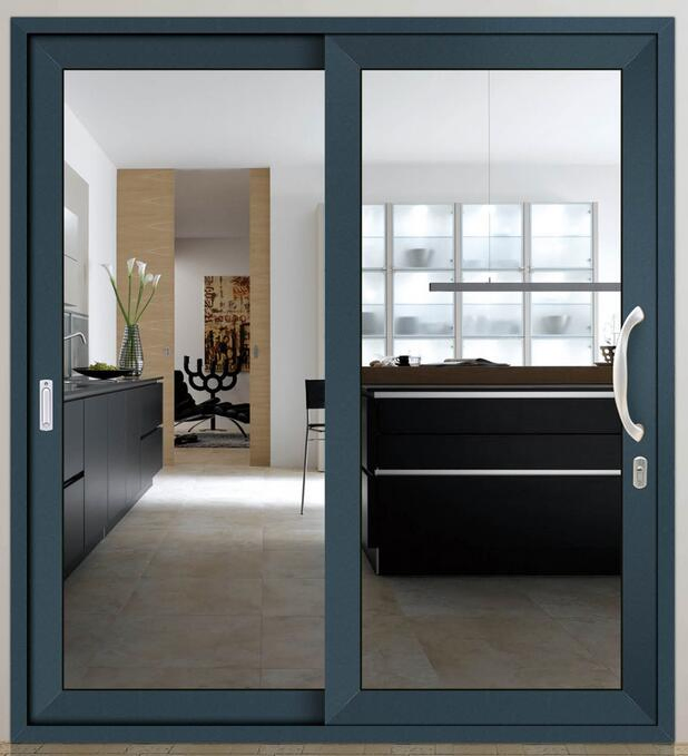 Factory Wholesale Low Price White Color 88 Series UPVC Vinyl Sliding Glass Door Partition Door