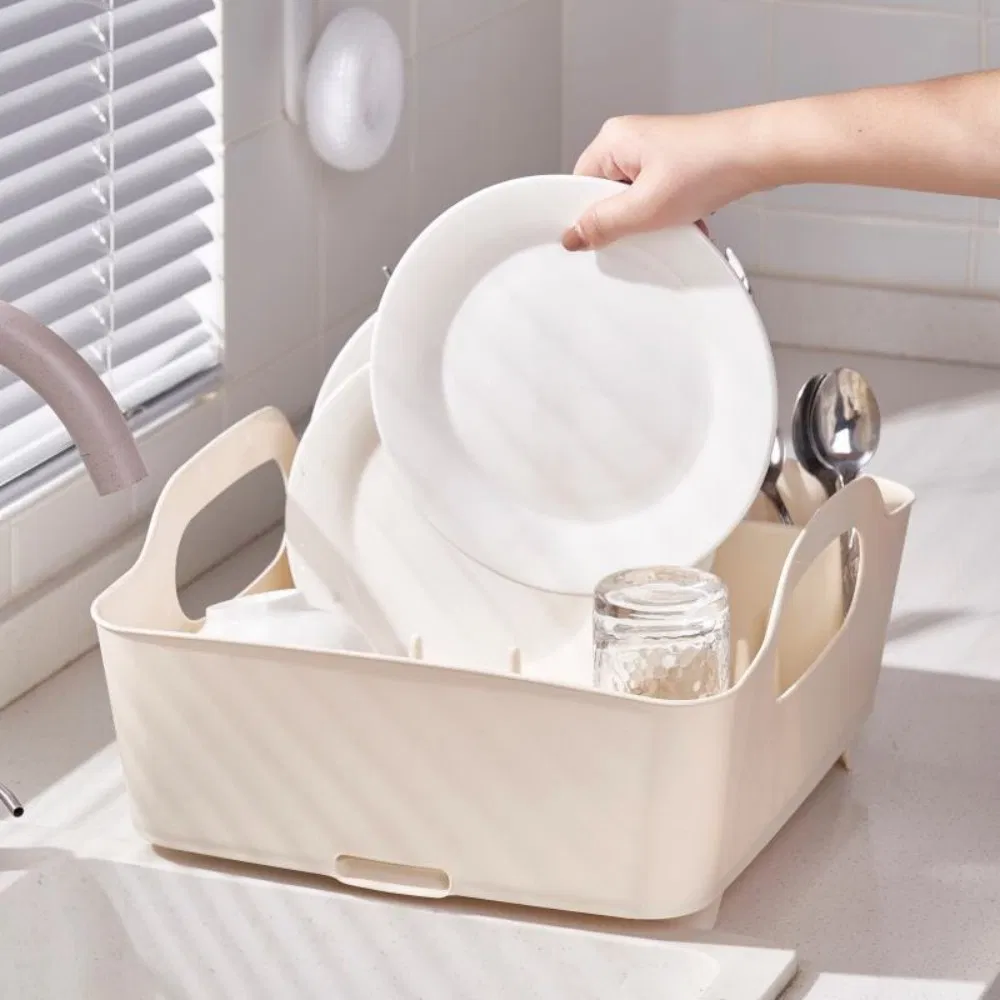 Stylish and Functional Dish Rack with Draining Tray for Easy Use
