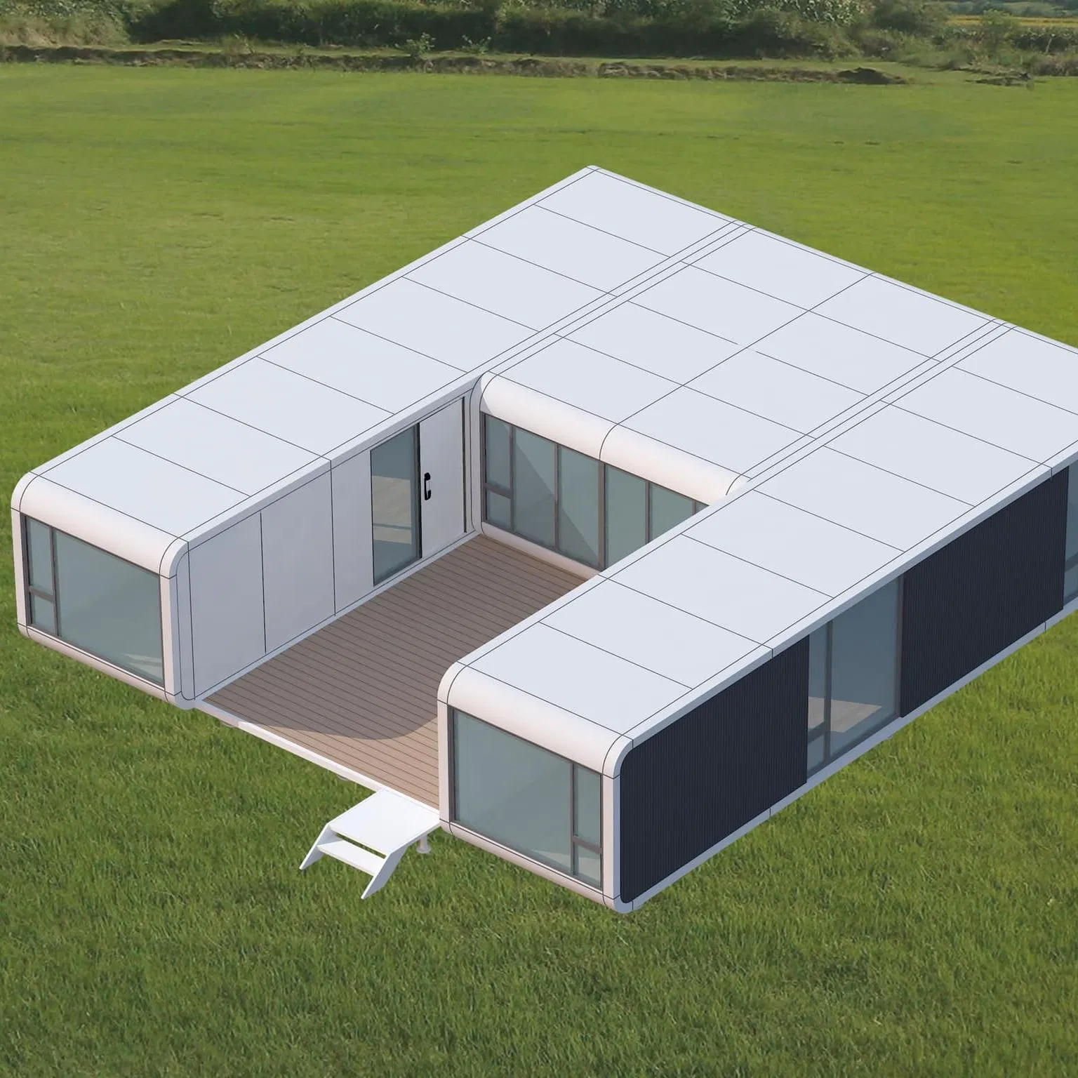 China Manufacture Prefabricated Modular Apple Cabin 20FT 40FT Detachable Portable Mobile Weather Sealing Design House for Wind Rain Proof for Sale