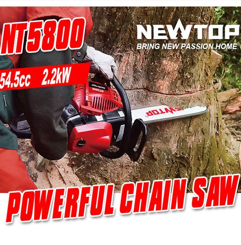 High-Performance 2 Stroke 52cc Petrol Chainsaw for Efficient Tree Cutting