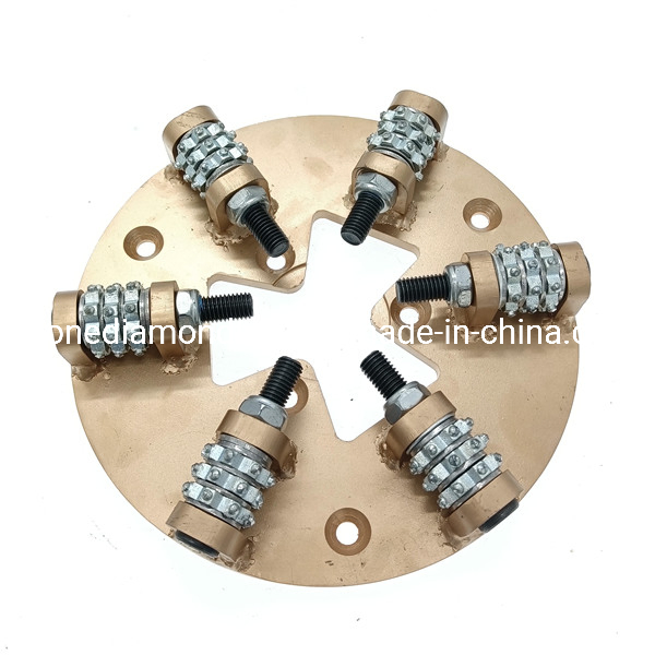 Gold Floor Grinding Diamond Bush Hammered Rollers Tool