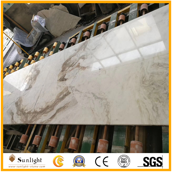 Белый мраморный кафель с прожилками 300x600 мм