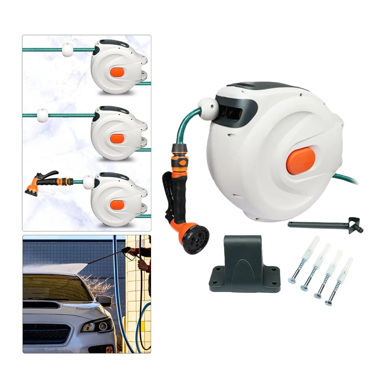 Wholesale Price Automatic Rewind Water Slow Return System Car Garden Hose Reel
