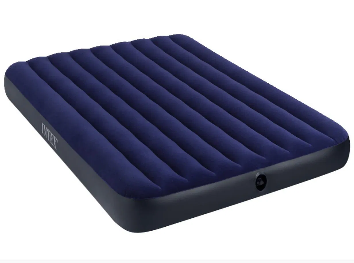 Customizable PVC and Flocking Inflatable Bed Air mattress King Size Inflatable Bed with Pump Air Bed Mattress