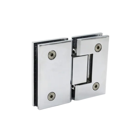 Modern Right Angle Brass Hinges for Glass Shower Enclosures