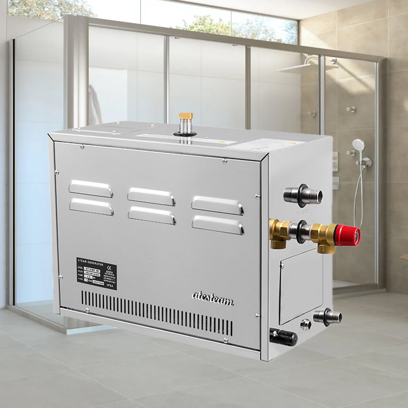 12 Kw Self-Draining Stainless Steel Home Steam Shower Generator Hammam Shower Kit Steam Bath SPA Generator