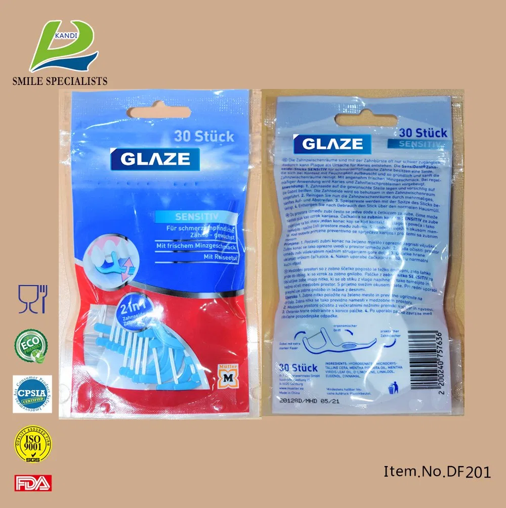 Private Label Disposable Toothpick Oral Flosser Stick Dental Floss Pick